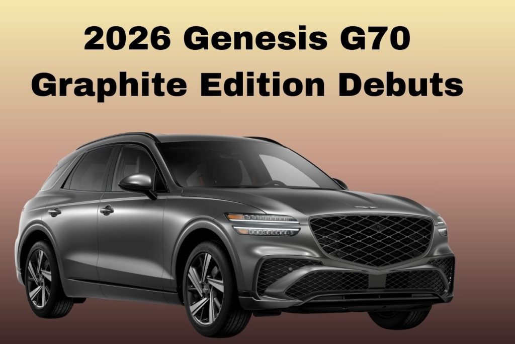2026 Genesis G70 Graphite Edition Debuts with Digital Gauge Cluster and Special Paint