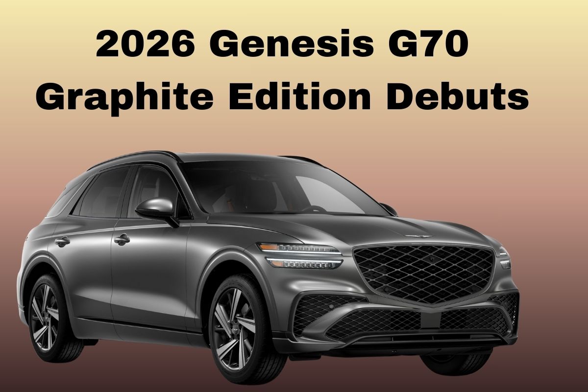 2026 Genesis G70 Graphite Edition Debuts with Digital Gauge Cluster and Special Paint